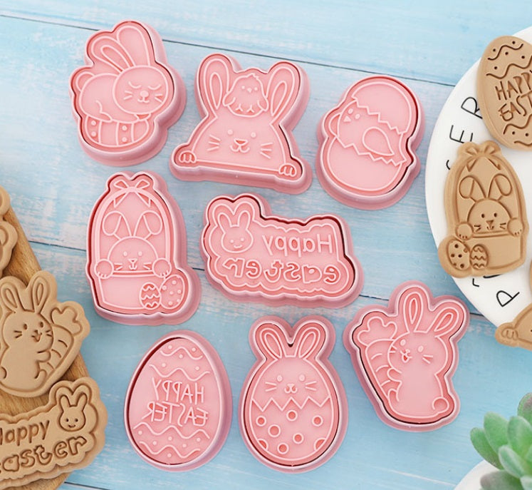 Happy Easter Cookie Cutter Stamp Embosser Set