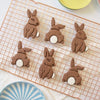 Easter Rabbit 2 Piece Cute Cookie Cutter & Embosser Stamp Set