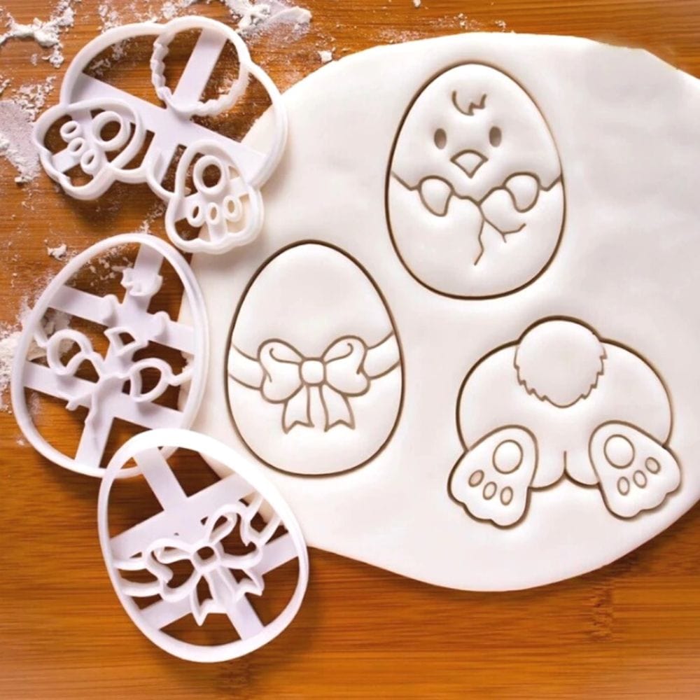 Easter Themed 3 Piece Cookie Cutter Set