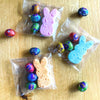 beautiful easter themed cookies wrapped up as gifts