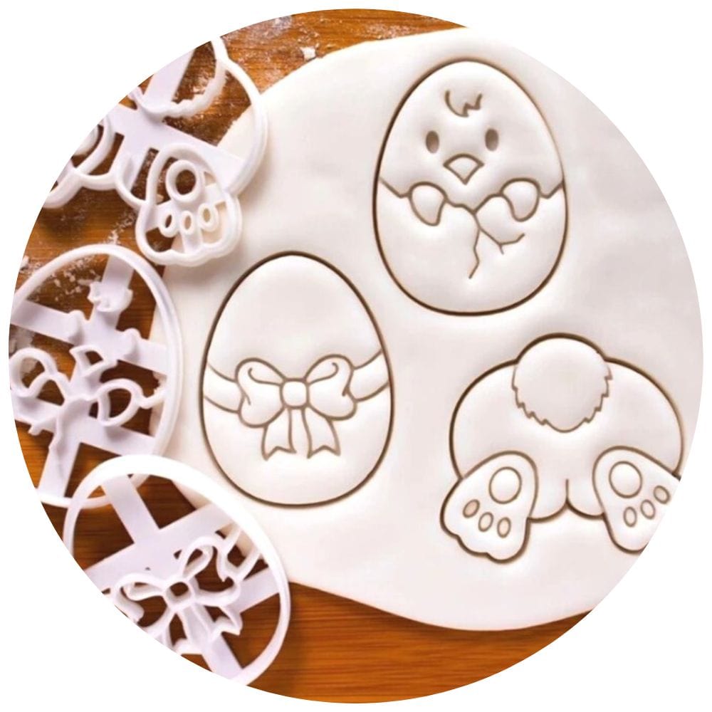 Easter Themed 3 Piece Cookie Cutter Set