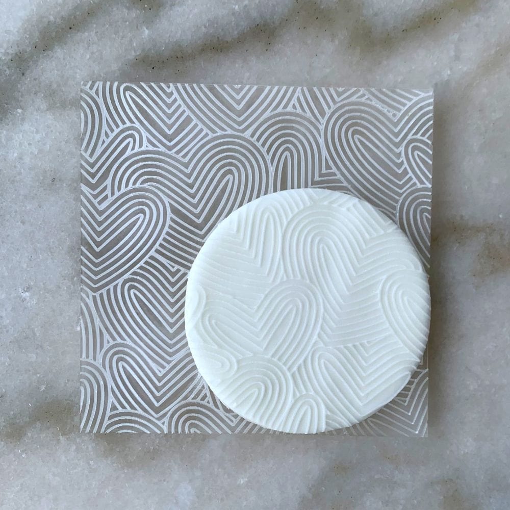 Fine Love Hearts Cookie Stamp