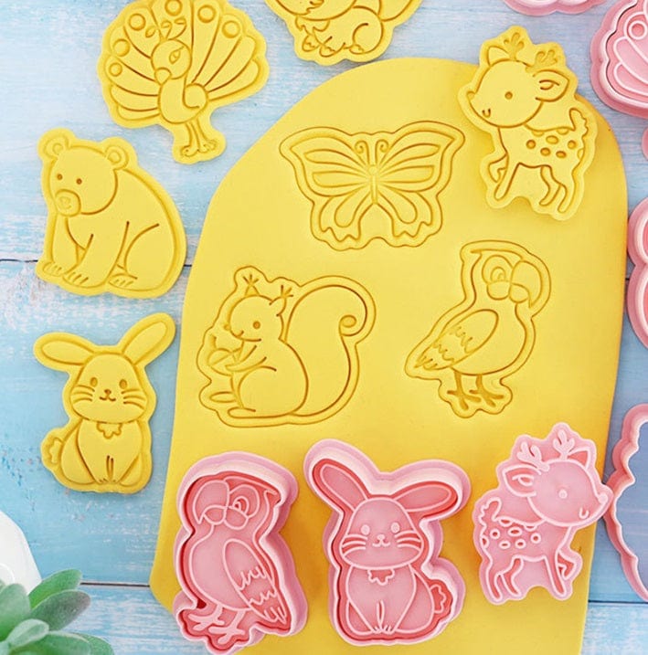 Forest Animals Cookie Cutter Stamp Embosser Set