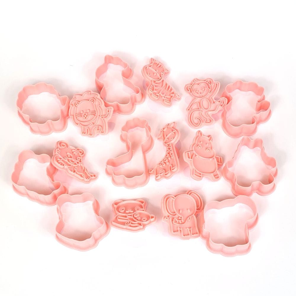 Fun Animal Cookie Cutter Stamp Embosser Set