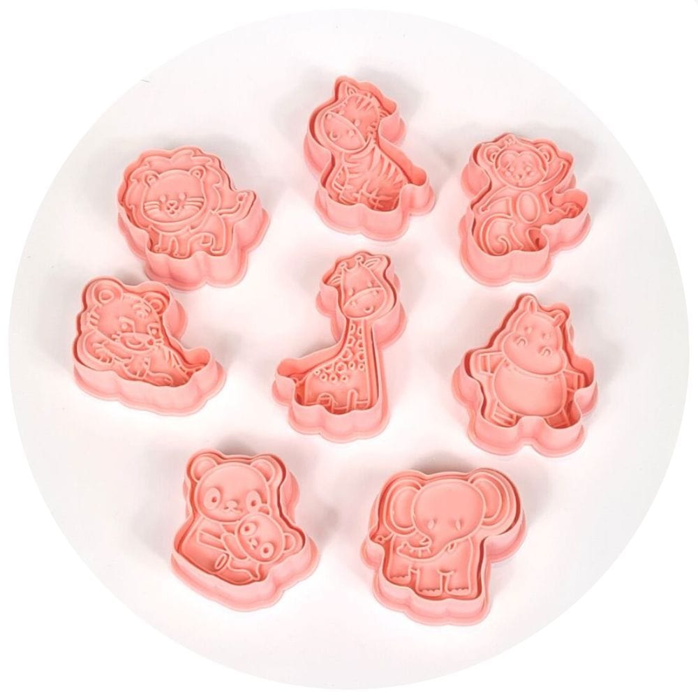Fun Animal Cookie Cutter Stamp Embosser Set