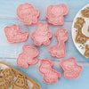 Fun Animal Cookie Cutter Stamp Embosser Set