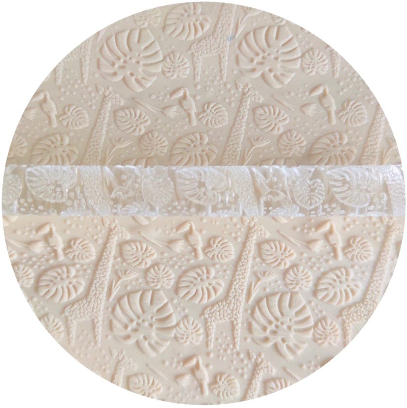 Acrylic Embossed Rolling Pin - Giraffe Design | Perfect for Fondant Cookies
