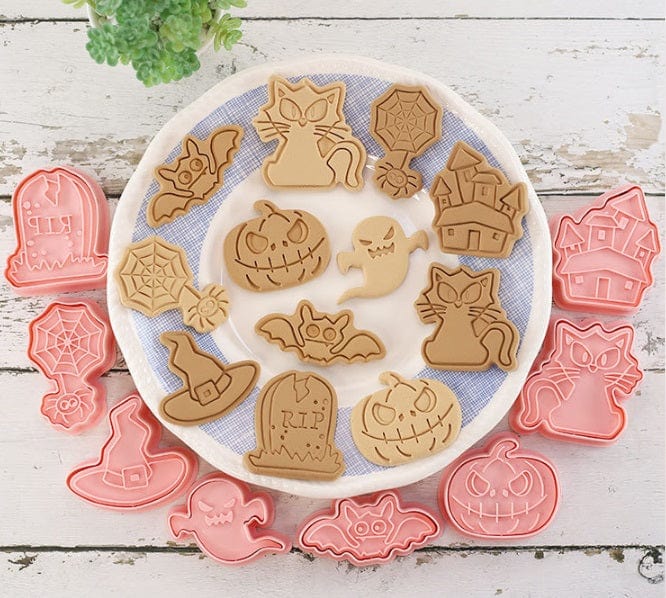 Spooky Halloween Cookie Cutter Stamp Embosser Set