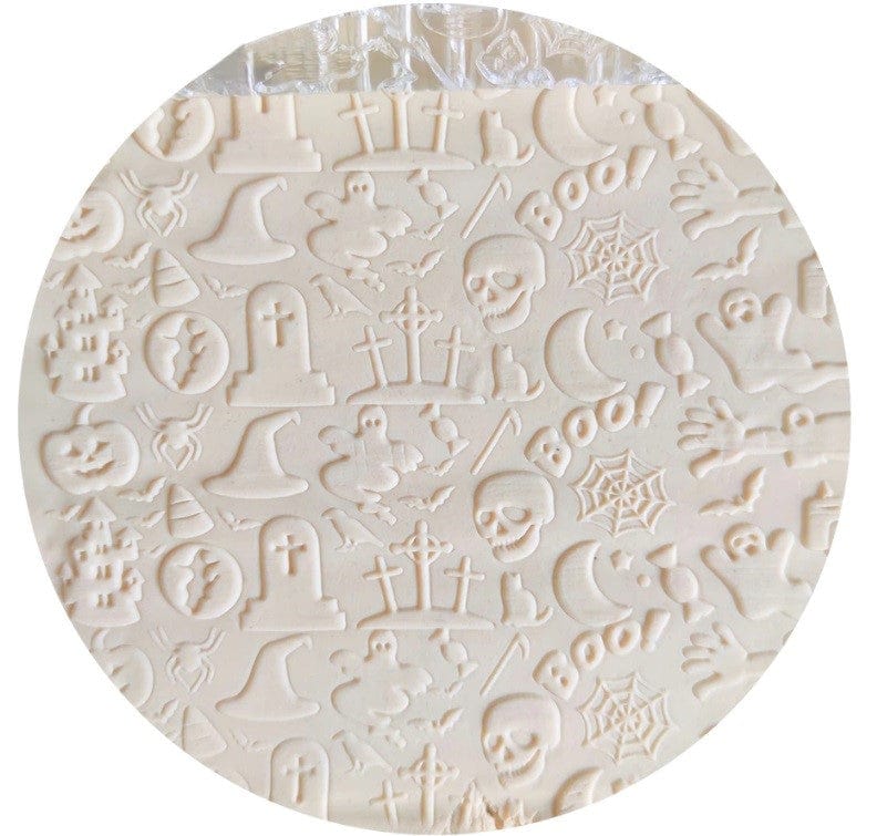 Acrylic Embossed Rolling Pin - Spooky Halloween Design | Perfect for Fondant Cookies