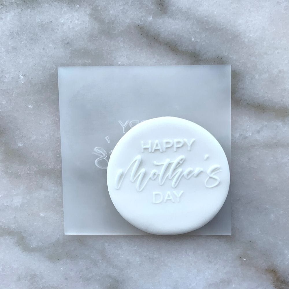 Happy Mother's Day V2 Debosser Cookie Stamp Raised Fondant