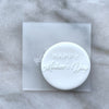 Happy Mother's Day Cookie Stamp Debosser Raised Fondant