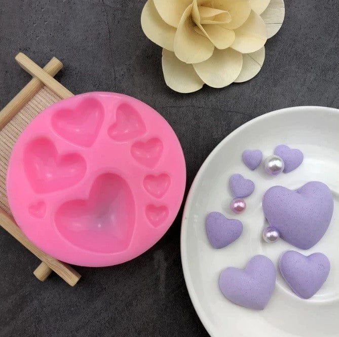 Heart Silicone Mould Baking Desserts Fondant Cakes Cookies
