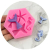 Mermaid Friends Silicone Mould Baking Desserts Fondant