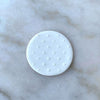 Close-up of Mini Hearts pattern on a cookie