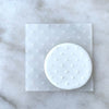 Mini Hearts design embossed on fondant using acrylic debosser.