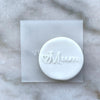 Love Heart Mum Mother's Day Debosser Cookie Stamp Raised Fondant