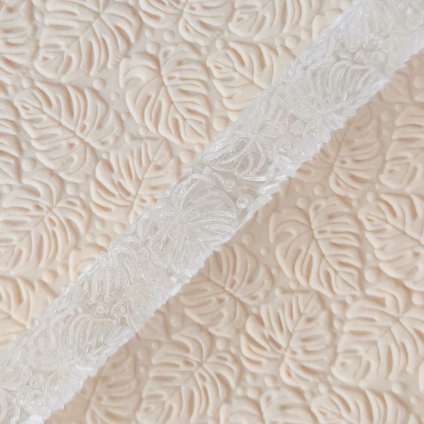 Forest Leaves Embossed Rolling Pin Engraved Cookie Baking Decorative