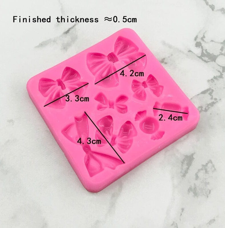 Ribbon Bow Silicone Mould Baking Desserts Fondant