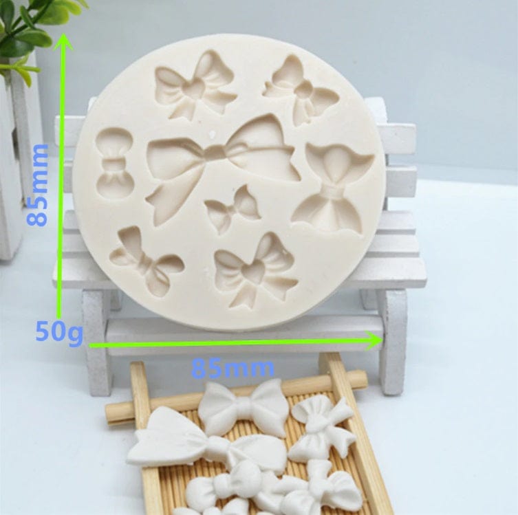 Bow Tie Ribbon Silicone Mould Baking Desserts Fondant