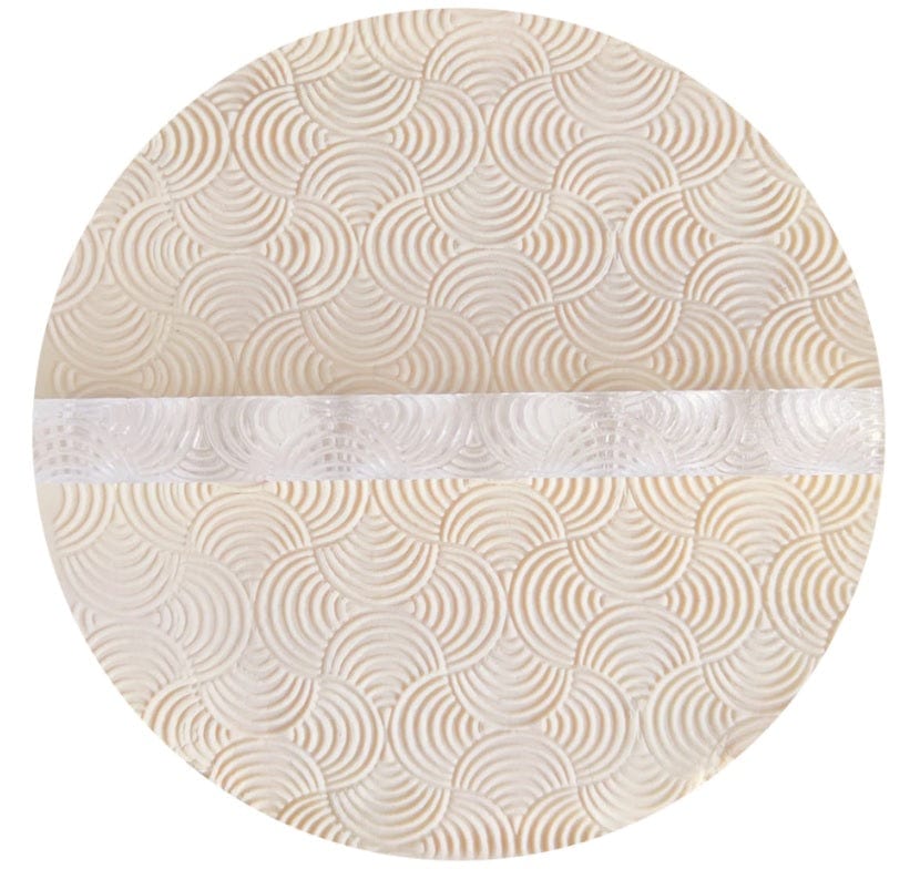 Acrylic Embossed Rolling Pin - Sandy Trail Design | Perfect for Fondant Cookies