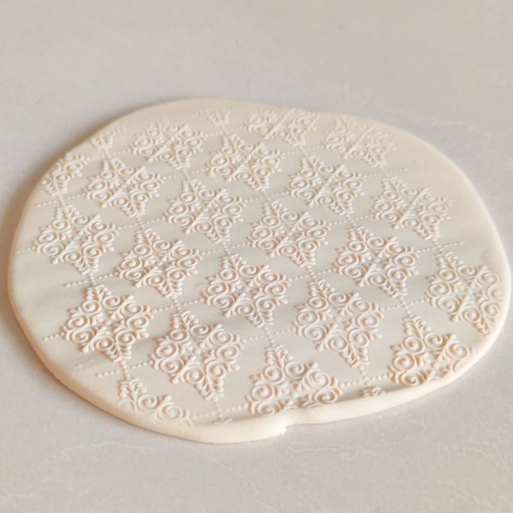 Snowflake Pattern Embossed Rolling Pin Engraved Cookie Baking Decorative