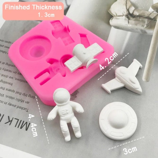 Space Set Silicone Mould Baking Desserts Fondant