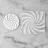 Load image into Gallery viewer, Hypnotic Spiral Acrylic Debosser Cookie Stamp Raised Fondant