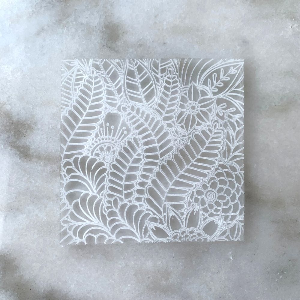 Tropical Leaves Cookie Stamp