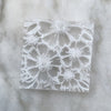 Tropical Petals design embossed on fondant using acrylic debosser